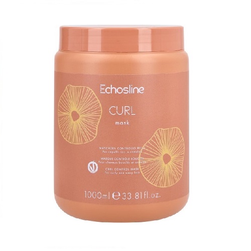 ماسک مو حالت دهنده موهای فر اچ اس لاین مدل CURL حجم 1000 میلی لیتر