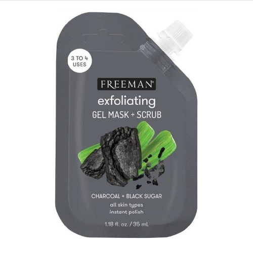 ماسک و اسکراب صورت فریمن مدل زغال و شکر سیاه حجم 35 میلی لیتر